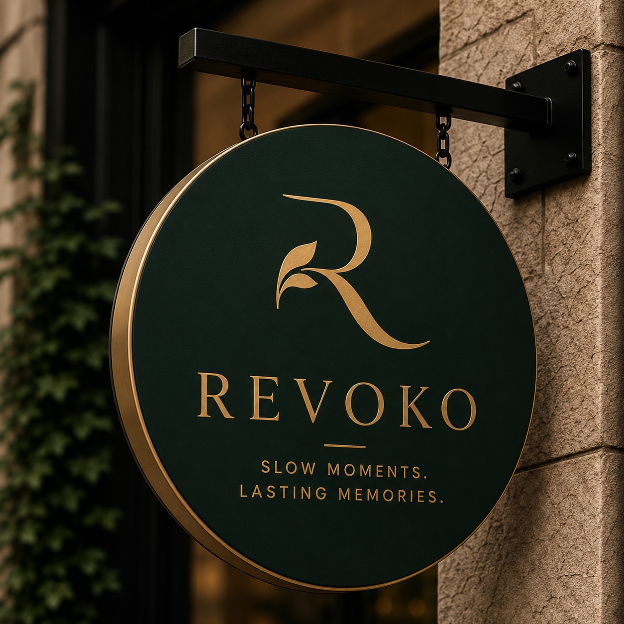 REVOKO exterior brand sign